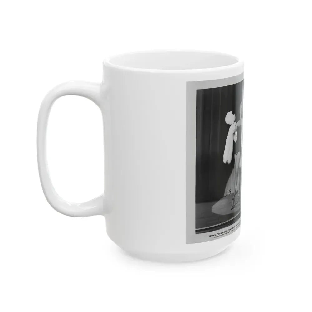 Adele Jergens #249 - Vintage B&W Glamour Promo Photo Photo for ''Armored Car Robbery'' '50 Film (Vintage Female Icon) White Coffee Mug - Go Mug Yourself