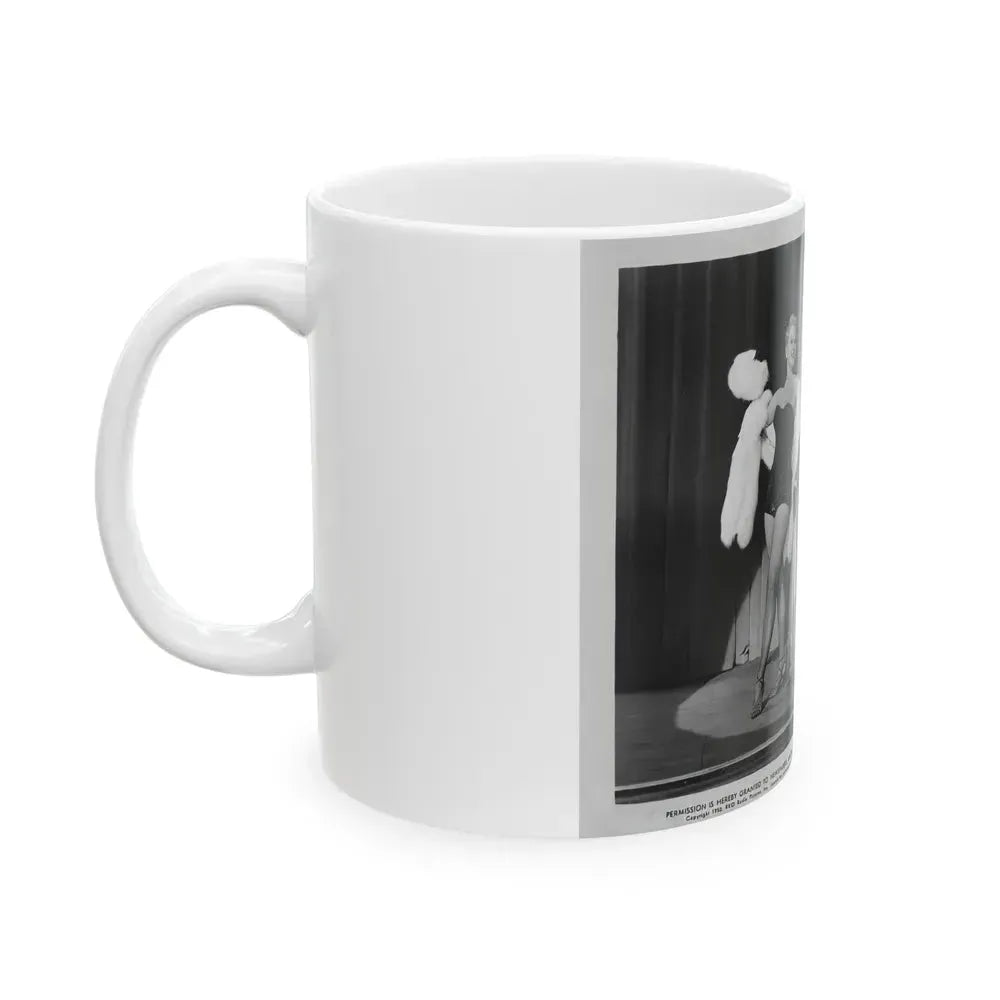 Adele Jergens #249 - Vintage B&W Glamour Promo Photo Photo for ''Armored Car Robbery'' '50 Film (Vintage Female Icon) White Coffee Mug - Go Mug Yourself