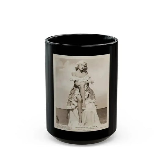 Adele Jergens #250 (Vintage Female Icon) Black Coffee Mug 15oz - Go Mug Yourself