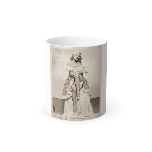 Adele Jergens #250 (Vintage Female Icon) Color Changing Coffee Mug 11oz - Go Mug Yourself
