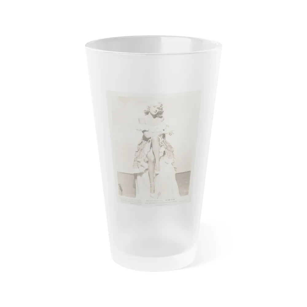 Adele Jergens #250 (Vintage Female Icon) Frosted Pint Glass 16oz-16oz-Frosted-Go Mug Yourself