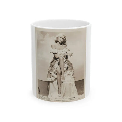 Adele Jergens #250 (Vintage Female Icon) White Coffee Mug-11oz-Go Mug Yourself