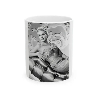 Adele Jergens #253 (Vintage Female Icon) White Coffee Mug 11oz - Go Mug Yourself