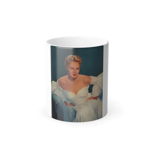 Adele Jergens #254 (Vintage Female Icon) Color Changing Coffee Mug 11oz - Go Mug Yourself