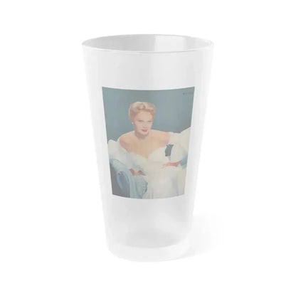 Adele Jergens #254 (Vintage Female Icon) Frosted Pint Glass 16oz 16oz Frosted - Go Mug Yourself