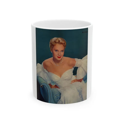 Adele Jergens #254 (Vintage Female Icon) White Coffee Mug-11oz-Go Mug Yourself