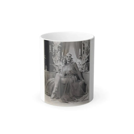 Adele Jergens #256 (Vintage Female Icon) Color Changing Coffee Mug 11oz - Go Mug Yourself