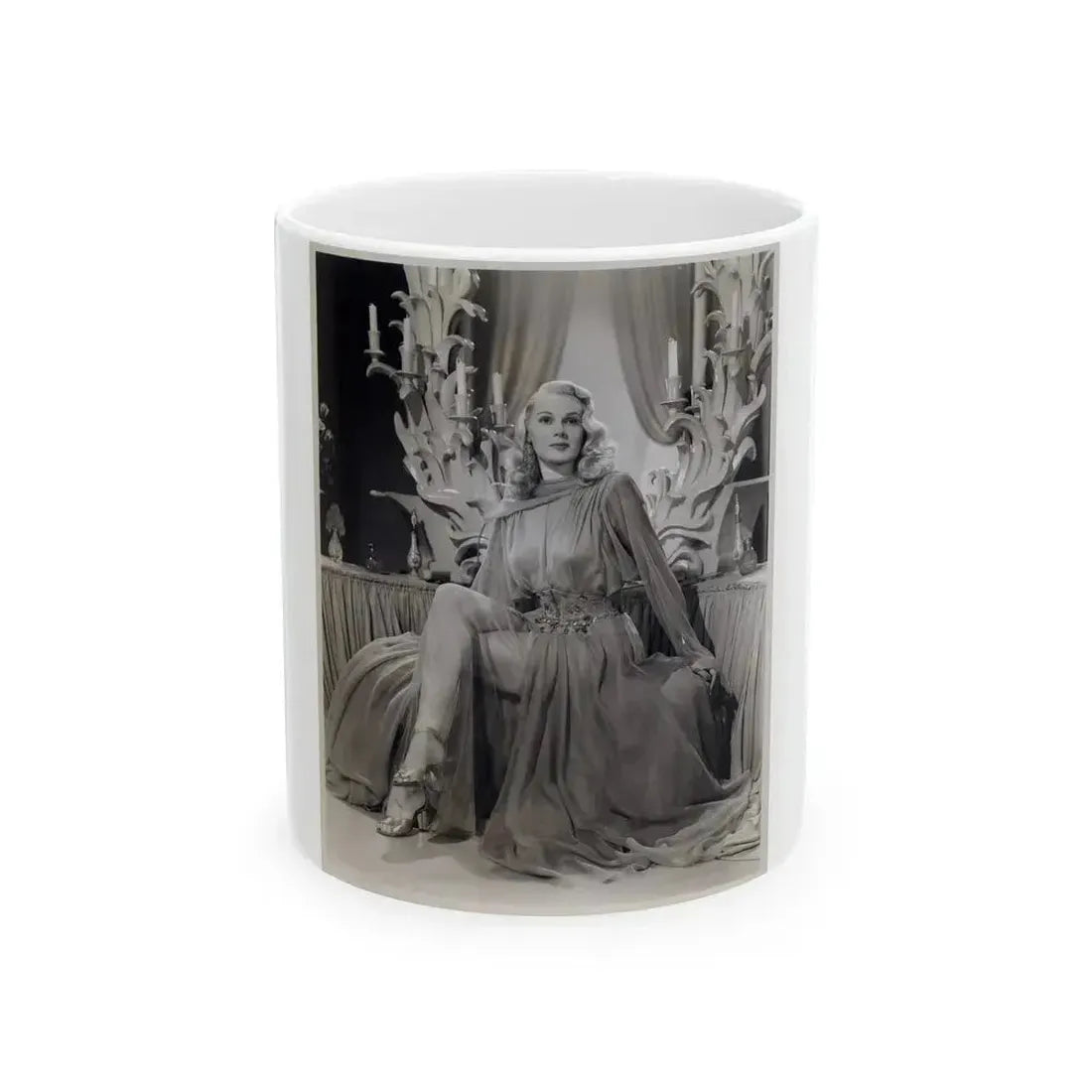 Adele Jergens #256 (Vintage Female Icon) White Coffee Mug 11oz - Go Mug Yourself