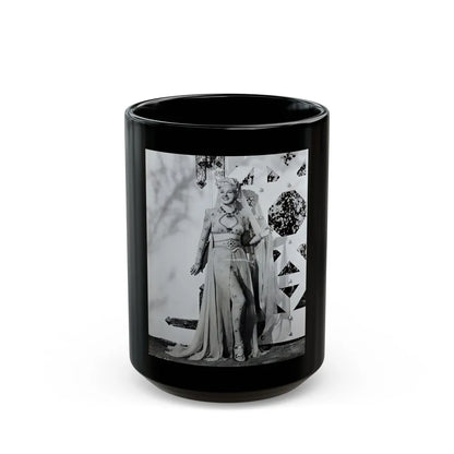 Adele Jergens #257 (Vintage Female Icon) Black Coffee Mug-15oz-Go Mug Yourself