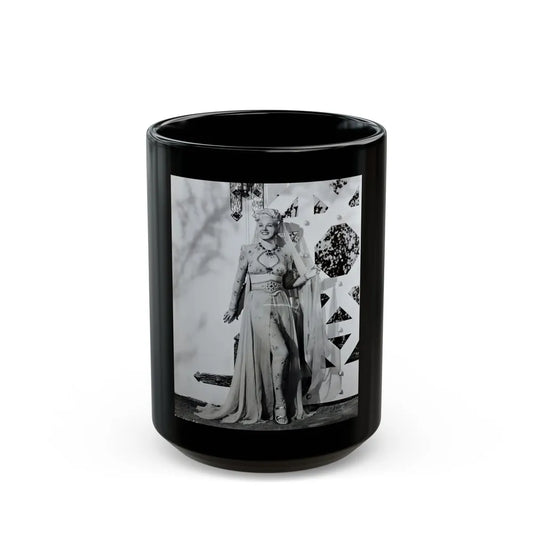 Adele Jergens #257 (Vintage Female Icon) Black Coffee Mug-15oz-Go Mug Yourself