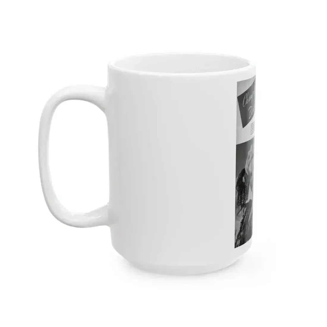 Adele Jergens #258 - 1 Page, 3 B&W Photos including Glamour & Pin-Up Photos also 2 Captions Circa 1947 Mag. Page (Vintage Female Icon) White Coffee Mug - Go Mug Yourself