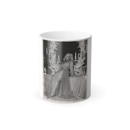 Adele Jergens #259 - 8x10 Vintage B&W Glamour Promo Photo for ''A Thousand And One Nights'' '45 Film (Vintage Female Icon) Color Changing Coffee Mug 11oz - Go Mug Yourself