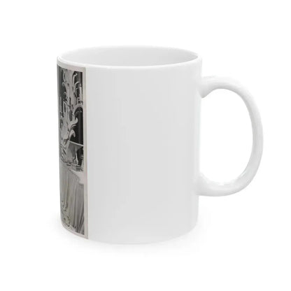 Adele Jergens #259 - 8x10 Vintage B&W Glamour Promo Photo for ''A Thousand And One Nights'' '45 Film (Vintage Female Icon) White Coffee Mug - Go Mug Yourself