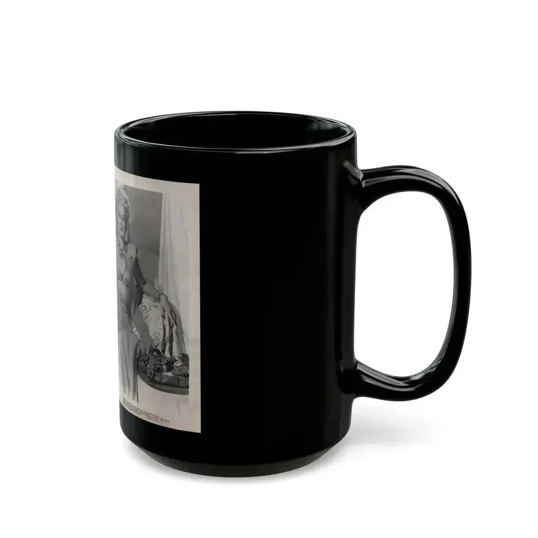 Adele Jergens #260 - 8x10 Vintage B&W Glamour Promo Photo for ''A Thousand And One Nights'' '45 Film (Vintage Female Icon) Black Coffee Mug - Go Mug Yourself