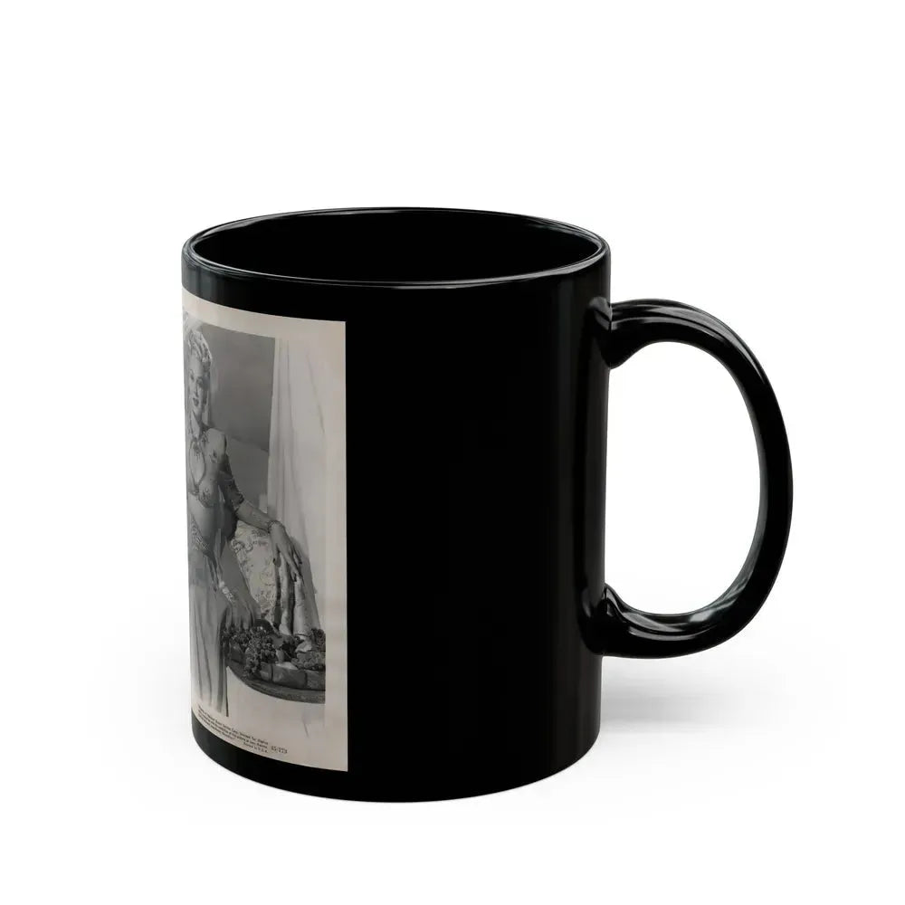 Adele Jergens #260 - 8x10 Vintage B&W Glamour Promo Photo for ''A Thousand And One Nights'' '45 Film (Vintage Female Icon) Black Coffee Mug - Go Mug Yourself