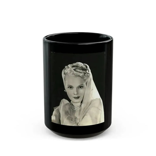 Adele Jergens #261 (Vintage Female Icon) Black Coffee Mug 15oz - Go Mug Yourself