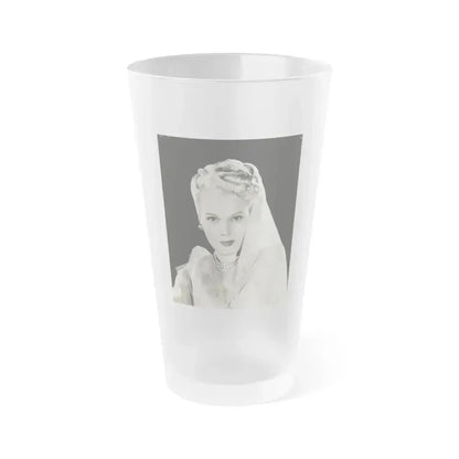 Adele Jergens #261 (Vintage Female Icon) Frosted Pint Glass 16oz 16oz Frosted - Go Mug Yourself