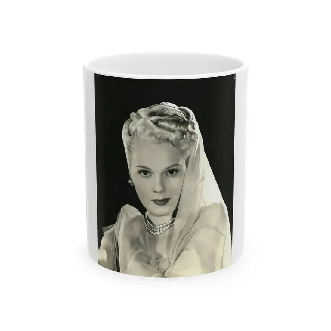 Adele Jergens #261 (Vintage Female Icon) White Coffee Mug 11oz - Go Mug Yourself