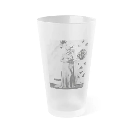 Adele Jergens #262 (Vintage Female Icon) Frosted Pint Glass 16oz 16oz Frosted - Go Mug Yourself