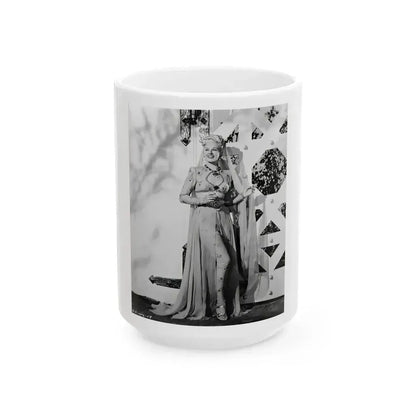 Adele Jergens #262 (Vintage Female Icon) White Coffee Mug 15oz - Go Mug Yourself