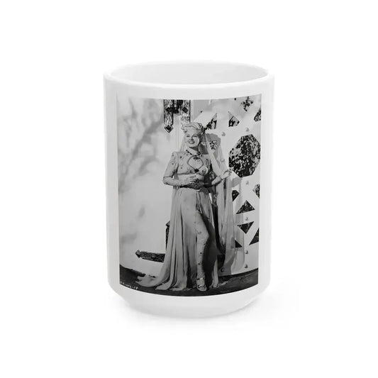 Adele Jergens #262 (Vintage Female Icon) White Coffee Mug 15oz - Go Mug Yourself