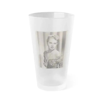 Adele Jergens #264 - Vintage 8x10 B&W Glamour Portrait Promo Photo for ''Edge Of Doom'' '50 Film (Vintage Female Icon) Frosted Pint Glass 16oz 16oz Frosted - Go Mug Yourself
