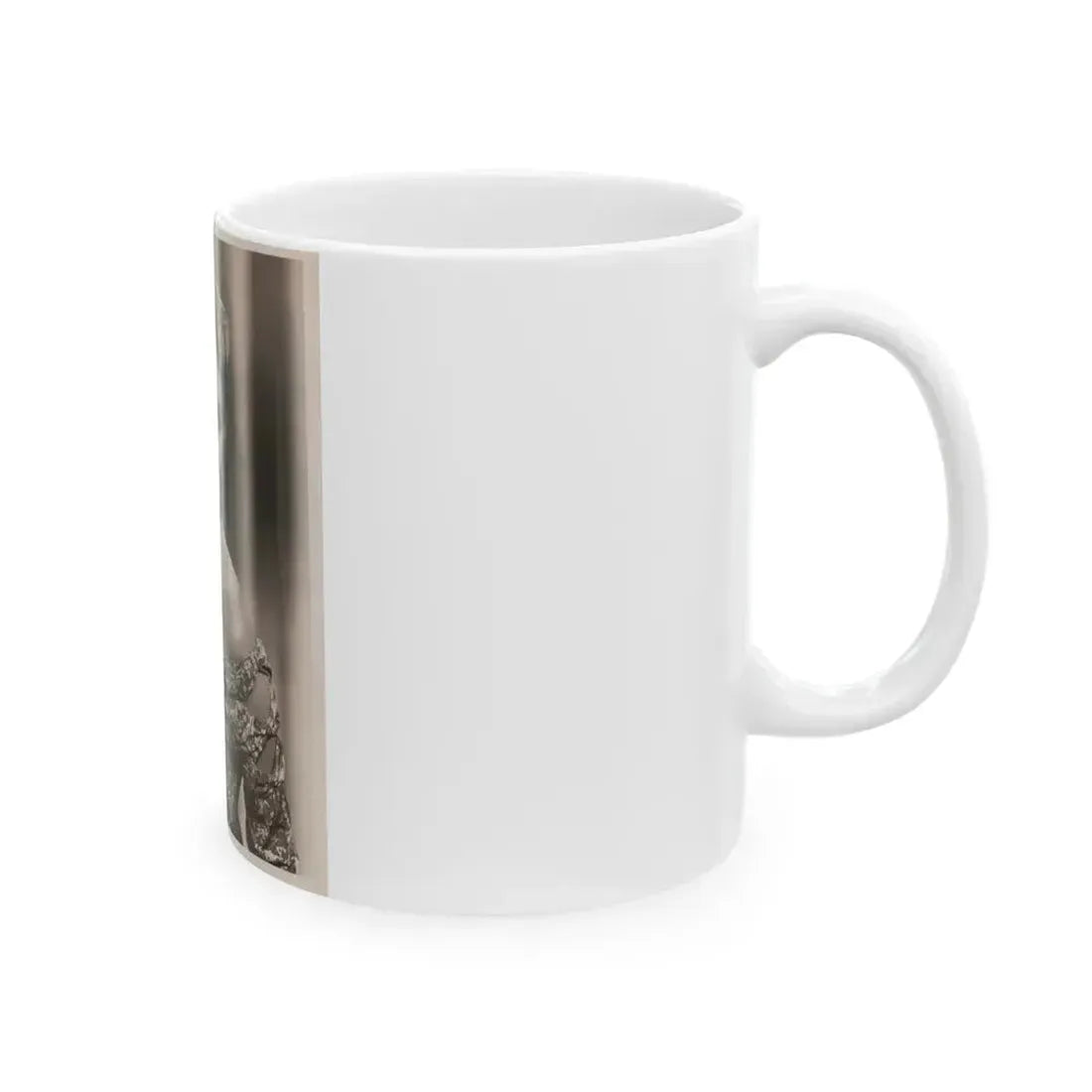 Adele Jergens #264 - Vintage 8x10 B&W Glamour Portrait Promo Photo for ''Edge Of Doom'' '50 Film (Vintage Female Icon) White Coffee Mug - Go Mug Yourself