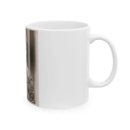 Adele Jergens #264 - Vintage 8x10 B&W Glamour Portrait Promo Photo for ''Edge Of Doom'' '50 Film (Vintage Female Icon) White Coffee Mug - Go Mug Yourself