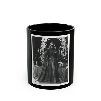 Adele Jergens #265 - Vintage 8x10 B&W Glamour Promo Photo for ''A Thousand And One Nights'' '45 Film (Vintage Female Icon) Black Coffee Mug 11oz - Go Mug Yourself
