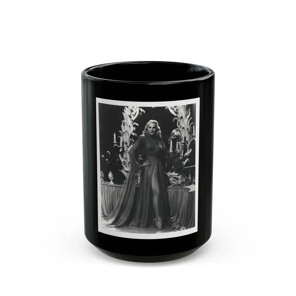 Adele Jergens #265 - Vintage 8x10 B&W Glamour Promo Photo for ''A Thousand And One Nights'' '45 Film (Vintage Female Icon) Black Coffee Mug 15oz - Go Mug Yourself