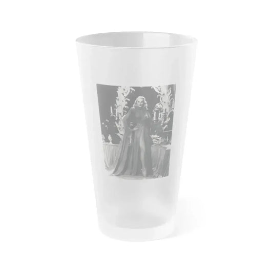 Adele Jergens #265 - Vintage 8x10 B&W Glamour Promo Photo for ''A Thousand And One Nights'' '45 Film (Vintage Female Icon) Frosted Pint Glass 16oz 16oz Frosted - Go Mug Yourself