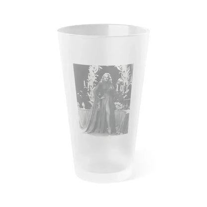 Adele Jergens #265 - Vintage 8x10 B&W Glamour Promo Photo for ''A Thousand And One Nights'' '45 Film (Vintage Female Icon) Frosted Pint Glass 16oz 16oz Frosted - Go Mug Yourself
