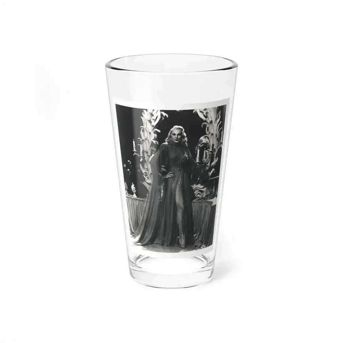 Adele Jergens #265 - Vintage 8x10 B&W Glamour Promo Photo for ''A Thousand And One Nights'' '45 Film (Vintage Female Icon) Pint Glass 16oz 16oz - Go Mug Yourself