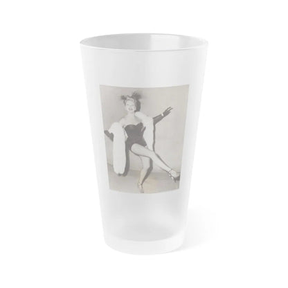 Adele Jergens #267 (Vintage Female Icon) Frosted Pint Glass 16oz-16oz-Frosted-Go Mug Yourself