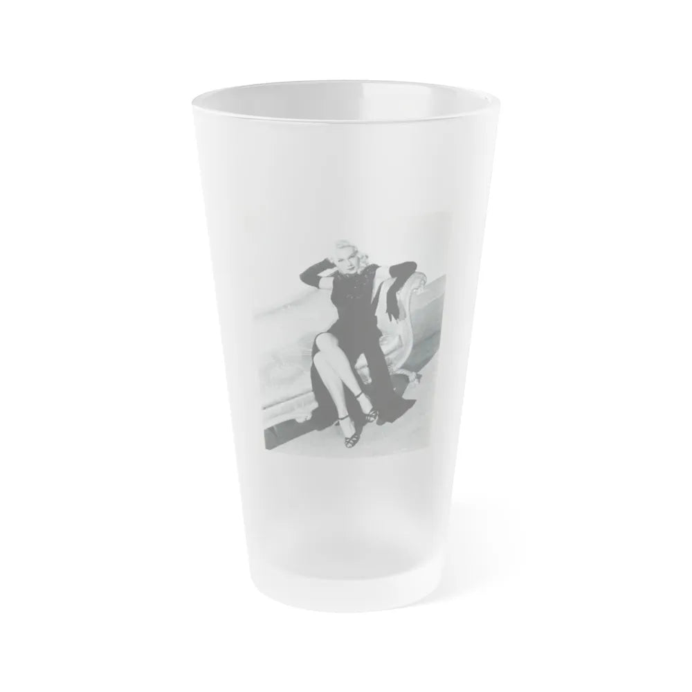 Adele Jergens #268 (Vintage Female Icon) Frosted Pint Glass 16oz-16oz-Frosted-Go Mug Yourself