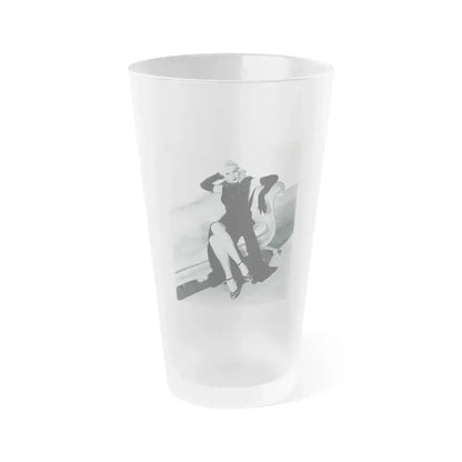 Adele Jergens #268 (Vintage Female Icon) Frosted Pint Glass 16oz 16oz Frosted - Go Mug Yourself