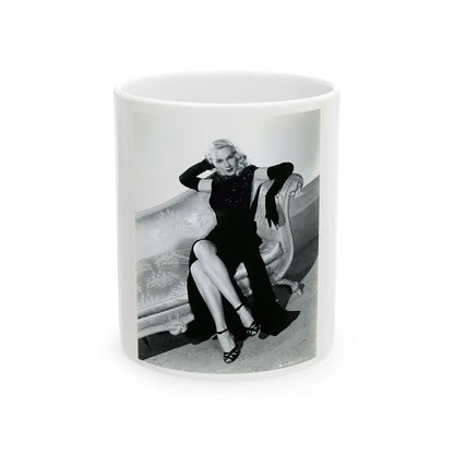 Adele Jergens #268 (Vintage Female Icon) White Coffee Mug-11oz-Go Mug Yourself