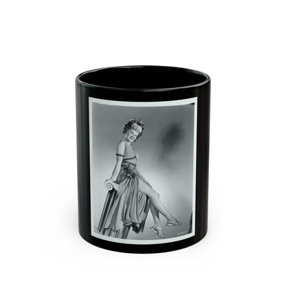 Adele Jergens #269 (Vintage Female Icon) Black Coffee Mug-11oz-Go Mug Yourself