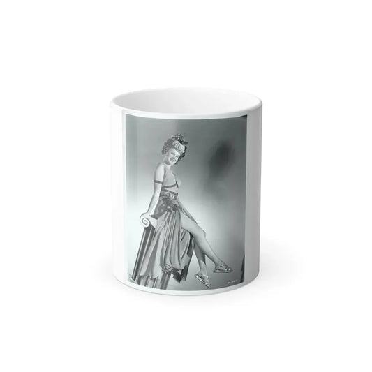 Adele Jergens #269 (Vintage Female Icon) Color Changing Coffee Mug 11oz - Go Mug Yourself