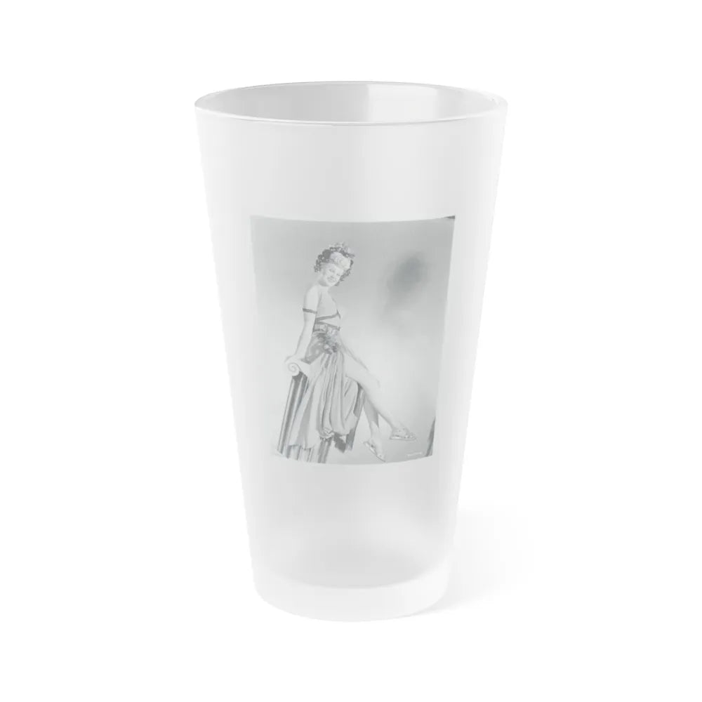 Adele Jergens #269 (Vintage Female Icon) Frosted Pint Glass 16oz-16oz-Frosted-Go Mug Yourself