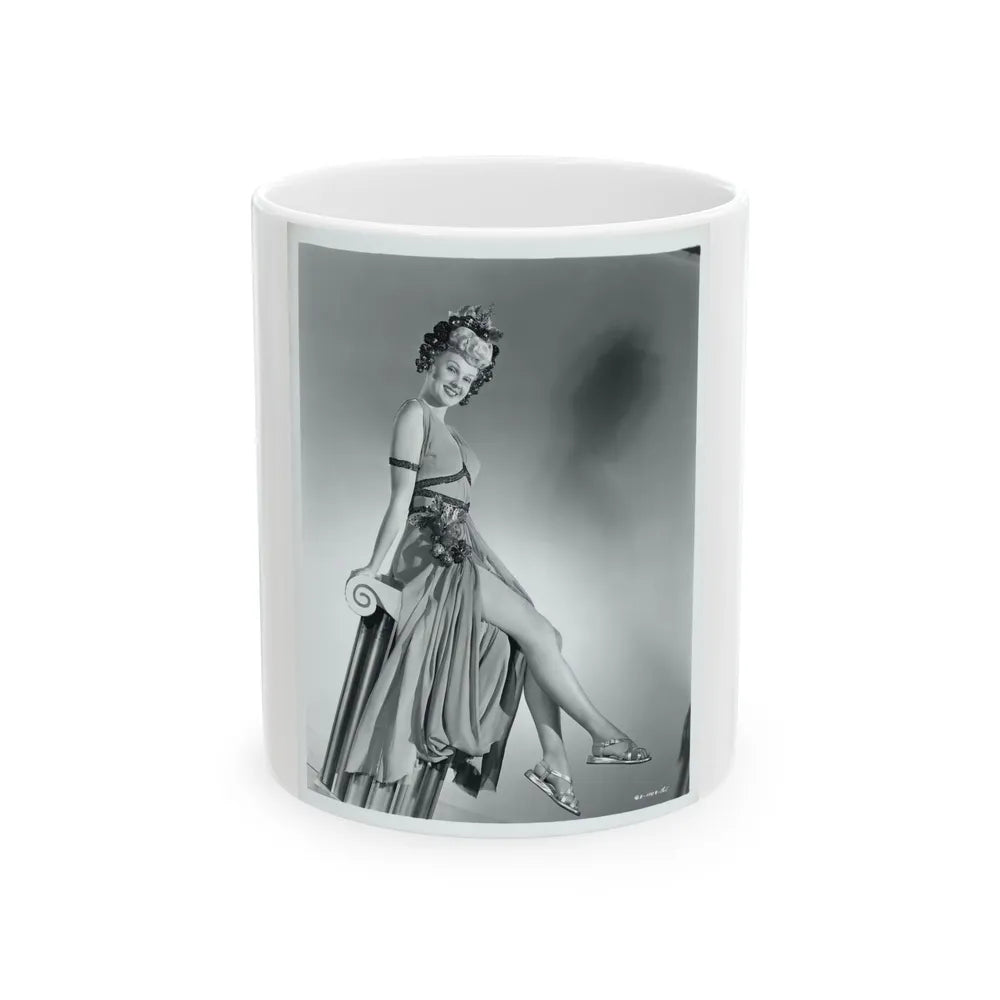 Adele Jergens #269 (Vintage Female Icon) White Coffee Mug-11oz-Go Mug Yourself