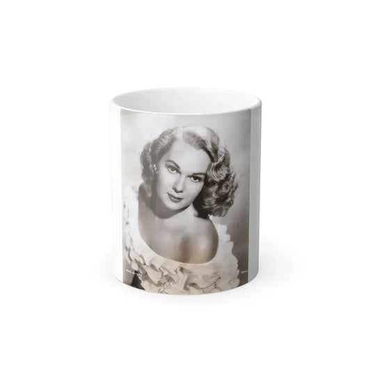 Adele Jergens #270 - 7x9 Vintage B&W Upper Body Glamour Photo from 4-2-52 (Vintage Female Icon) Color Changing Coffee Mug 11oz - Go Mug Yourself