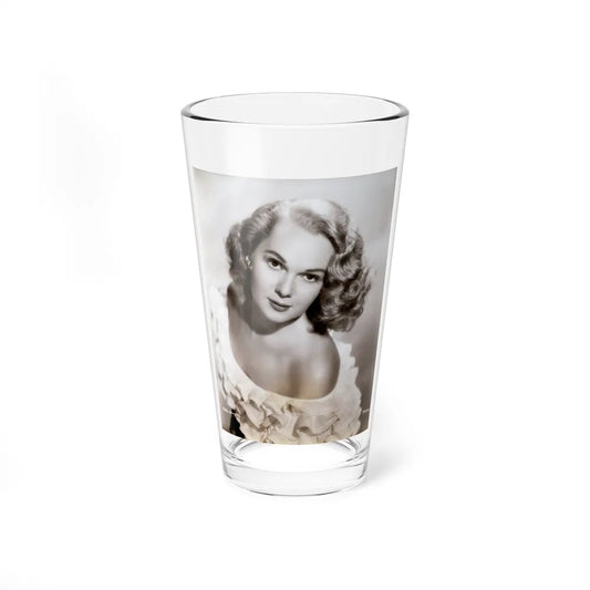 Adele Jergens #270 - 7x9 Vintage B&W Upper Body Glamour Photo from 4-2-52 (Vintage Female Icon) Pint Glass 16oz-16oz-Go Mug Yourself