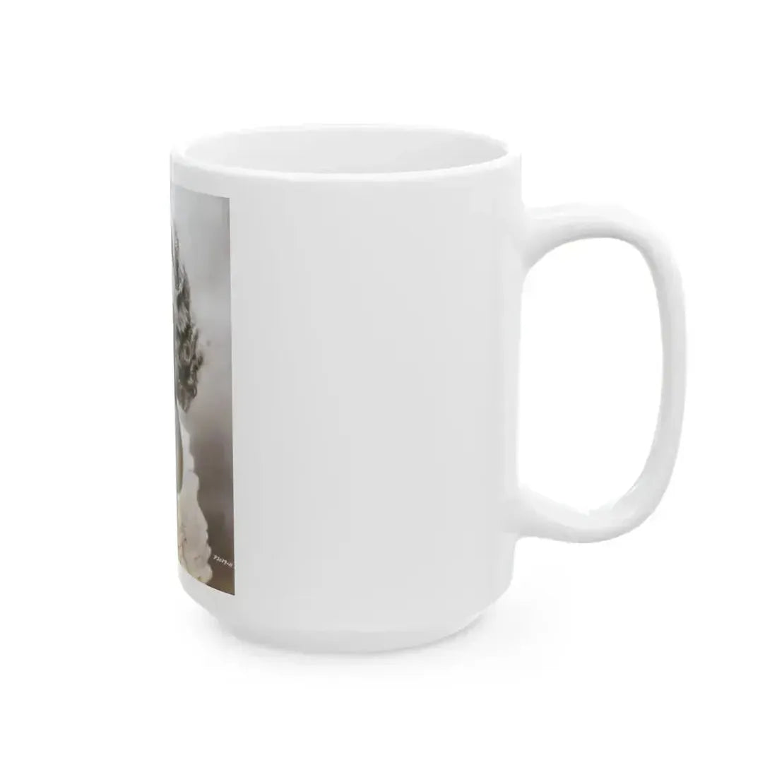 Adele Jergens #270 - 7x9 Vintage B&W Upper Body Glamour Photo from 4-2-52 (Vintage Female Icon) White Coffee Mug - Go Mug Yourself