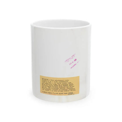 Adele Jergens #270 - 7x9 Vintage B&W Upper Body Glamour Photo from 4-2-52_1 (Vintage Female Icon) White Coffee Mug 11oz - Go Mug Yourself