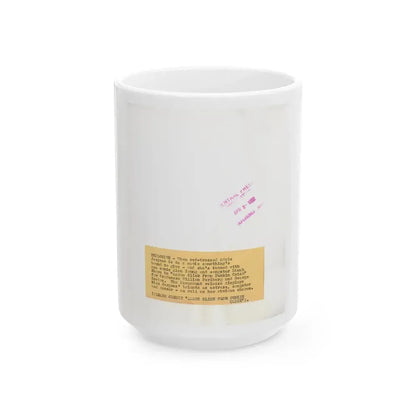 Adele Jergens #270 - 7x9 Vintage B&W Upper Body Glamour Photo from 4-2-52_1 (Vintage Female Icon) White Coffee Mug 15oz - Go Mug Yourself