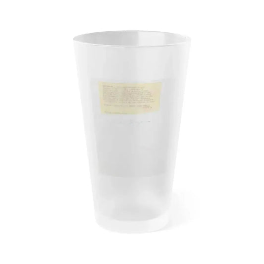 Adele Jergens #272 - 7x9 Vintage B&W Full Body Sandal Heel Clads, Feet & Leggy Photo from 4-24-52 (Vintage Female Icon) Frosted Pint Glass 16oz 16oz Frosted - Go Mug Yourself