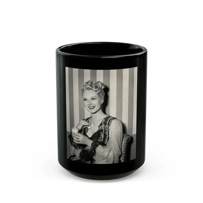 Adele Jergens #274 (Vintage Female Icon) Black Coffee Mug 15oz - Go Mug Yourself