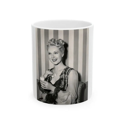 Adele Jergens #274 (Vintage Female Icon) White Coffee Mug-11oz-Go Mug Yourself