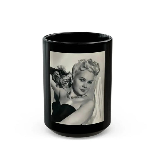 Adele Jergens #276 (Vintage Female Icon) Black Coffee Mug 15oz - Go Mug Yourself